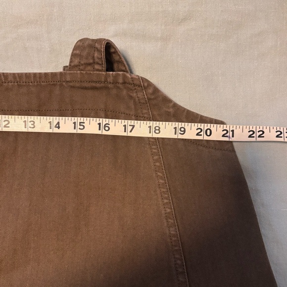 Everlane The Organic Cotton Herringbone Dress in Beech Green - Picture 6 of 6